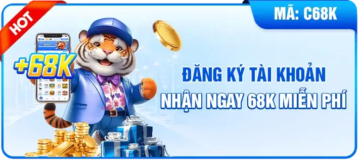 C168okvip Đăng ký tài khoản tặng miễn phí 68k
